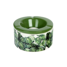 Padonio Közepes méretű kerámia hamutartó - Medvetalp kaktusz mintákkal hamutartó