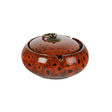 Padonio Közepes méretű kerámia hamutartó - Téglavörös színű gyökérfa mintával hamutartó