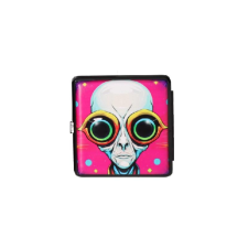 Padonio Rózsaszín cigaretta tárca 20 cigaretta részére - Színes ufó szemek cigaretta tárca