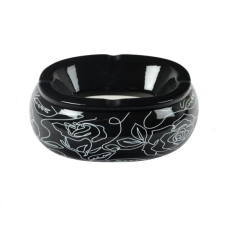 Padonio vonalrajzos kerámia hamutartó - fekete - 1 hamutartó