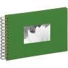 Pagna 24x17cm fehér lapos spirálos zöld fotóalbum p1210917