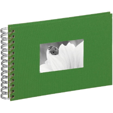 Pagna 24x17cm fehér lapos spirálos zöld fotóalbum p1210917 fényképalbum