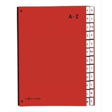 Pagna A4 nyitott  előrendező - Piros mappa