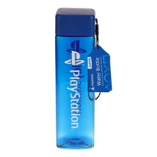 Paladone Playstation 500ml Kulacs - Átlátszó kék kulacs, kulacstartó
