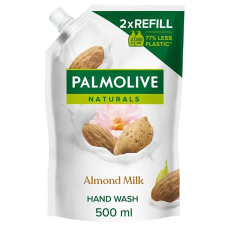 PALMOLIVE Folyékony szappan utántöltő, 0,5 l, PALMOLIVE Nourishing "Almond milk" tisztító- és takarítószer, higiénia
