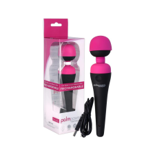 PalmPower Wand - akkus masszírozó vibrátor (pink-fekete) vibrátorok
