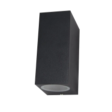 Palnas -66001401 HUGO Fekete színű Kültéri Falilámpa 2xGU10 10W IP54 kültéri világítás