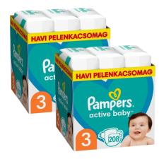 Pampers Active Baby 2 havi Pelenkacsomag 6-10kg Midi 3 (416db) pelenka