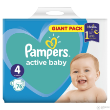 Pampers Active Baby 4 Giant Pack pelenka 9-14 kg - 76 db pelenka
