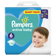 Pampers Active Baby 6 Giant Pack pelenka 13-18kg 56db pelenka