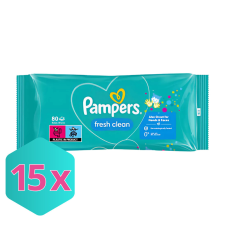  Pampers Baby nedves törlőkendő Fresh Clean 80db/csomag KARTON - 15 csomag tisztító- és takarítószer, higiénia