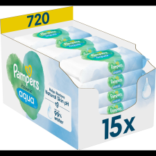 Pampers Harmonie Aqua Nedves törlőkendő Plastic Free 15x 48 db (8006540510247) tisztító- és takarítószer, higiénia