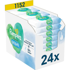 Pampers Harmony Aqua, Plastic Free, 1152 darab (24 × 48 darab) törlőkendő