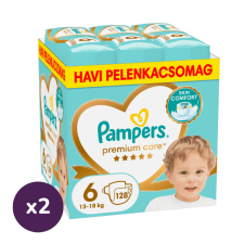 Pampers INGYENES SZÁLLÍTÁS - Pampers Premium Care pelenka 6, 13-18 kg, HAVI PELENKACSOMAG 1+1 256 db pelenka