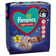Pampers Night Pants Éjszakai Bugyipelenka, 5 Méret, 22 Bugyipelenka, 1 pelenka