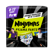 Pampers Ninjamas Pyjama Pants bugyipelenka űrhajós 8-12, 27-43 kg, 9 db pelenka