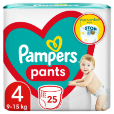 Pampers Pants Bugyipelenka, Méret: 4, 25 db pelenka, 9kg-15kg pelenka