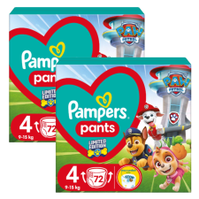 Pampers Pants Pelenkacsomag 9-15kg Maxi 4 (144db) Paw Patrol pelenka