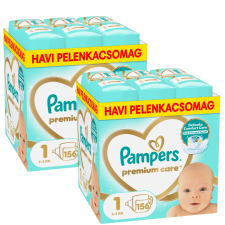 Pampers Premium Care havi Pelenkacsomag 2-5kg Newborn 1 (2x156db) pelenka