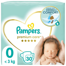 Pampers Premium Care Nadrágpelenka 0-3kg Newborn 0 (30db) pelenka
