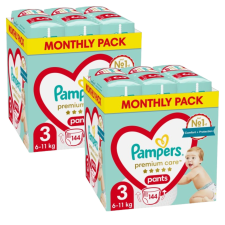 Pampers Premium Care Pants 2 havi Pelenkacsomag 6-11kg Midi 3 (288db) pelenka