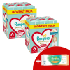 Pampers Premium Care Pants 2x havi Pelenkacsomag 15kg+ Junior 6 (186db) + Ajándék Törlőkendő