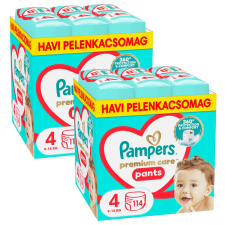 Pampers Premium Care Pants havi Pelenkacsomag 9-15kg Maxi 4 (228db) pelenka