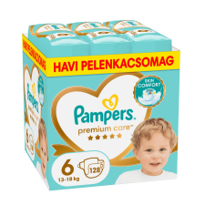 Pampers Premium Care pelenka 6, 13-18 kg, HAVI PELENKACSOMAG 128 db pelenka