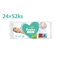 Pampers Sensitive babatisztító törlőkendők 24 x 52 db tisztító- és takarítószer, higiénia