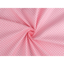  Pamut anyag pöttyös - Rózsaszín dekorációs kellék