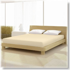  Pamut-elastan classic bézs gumis lepedő 200*240 cm-es matracra lakástextília