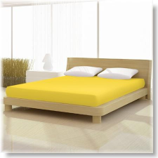  Pamut-elastan classic citrom sárgaszínű gumis lepedő 180x200 cm-es alacsony matracra lakástextília