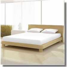  Pamut jersey de luxe fehér színű gumis lepedő 100x100 cm-es matracra lakástextília