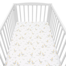  Pamut kiságyba való lepedő pamut New Baby Libák 120x60 cm babaágynemű, babapléd