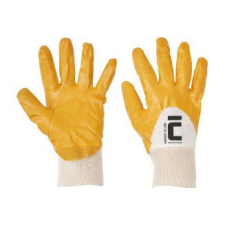  Pamut nitrilbe mártott kesztyű sárga HARRIER 8-as védőkesztyű