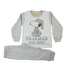  PAMUT PIZSAMA SNOOPY MINTÁVAL - 104-es méret