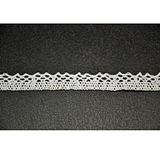  Pamutcsipke fehér, szélessége: 12 mm dekorációs kellék