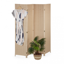  Panama paraván 4 fallal 170 cm térelválasztó világosbarna bútor