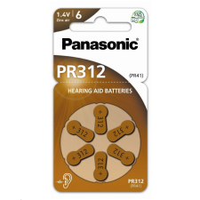 Panasonic 1.4V PR312L/6LB Cink-levegő hallókészülék elem (6db / csomag) (PR-312(41)/6LB) (PR-312(41)/6LB) gombelem