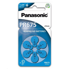 Panasonic 1.4V PR675/6LB Cink-levegő hallókészülék elem (6db / csomag) (PR-675(44)/6LB) (PR-675(44)/6LB) gombelem