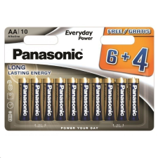 Panasonic 1.5V Alkáli AA ceruza elem Everyday Power (10db / csomag)  (LR6EPS/10BW 6+4F) (LR6EPS/10BW 6+4F) ceruzaelem