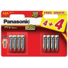 Panasonic 1.5V Alkáli AAA ceruza elem Pro power (8db / csomag)  (LR03PPG/8BW) (LR03PPG/8BW)