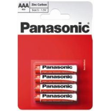 Panasonic 1.5V Cink-Carbon AAA ceruza elem (4db / csomag)  (R03R/4BPACK) (R03R/4BPACK) ceruzaelem