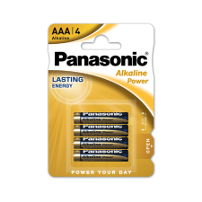  PANASONIC ALKALINE POWER AAA 4db MICRO ELEM ceruzaelem