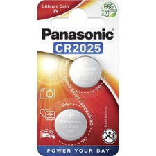 Panasonic CR2025 3V lítium gombelem 2db/csomag (CR2025-2B-PAN) gombelem