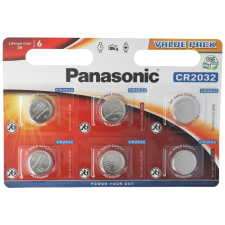 Panasonic CR2032 Lithium gombelem 6db/csomag gombelem