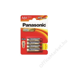 Panasonic Elem, AAA mikro, 4 db, PANASONIC "Pro power" (PEGAAA4) speciális elem