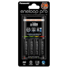 Panasonic Eneloop Pro 4db AA 2500mAh akku + CC55 gyorstöltő digitális fényképező akkumulátor töltő