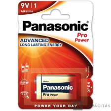 Panasonic Pro Power 9V szupertartós alkáli elem kapásjelző