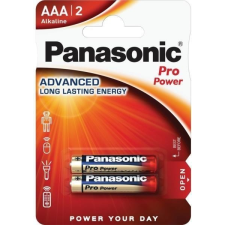Panasonic Pro Power AAA mikro 1.5V szupertartós alkáli elemcsomag LR03PPG-2BP szünetmentes áramforrás